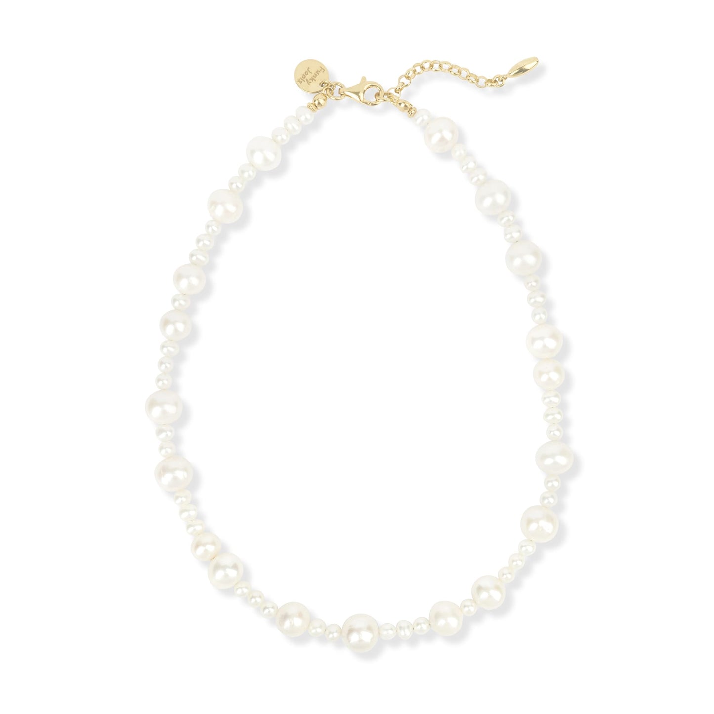 PEARLY NECKLACE - Freshwater Pearls in Variety of Sizes